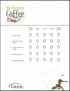 National Coffee Day 2015 Sample Form for Remark Office OMR