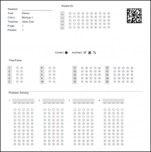 Remark Test Grading Edition Answer Sheet Designer