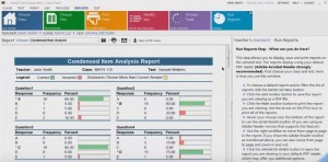 Remark Test Grading for Windows Version 2 - Condensed Item Analysis Report