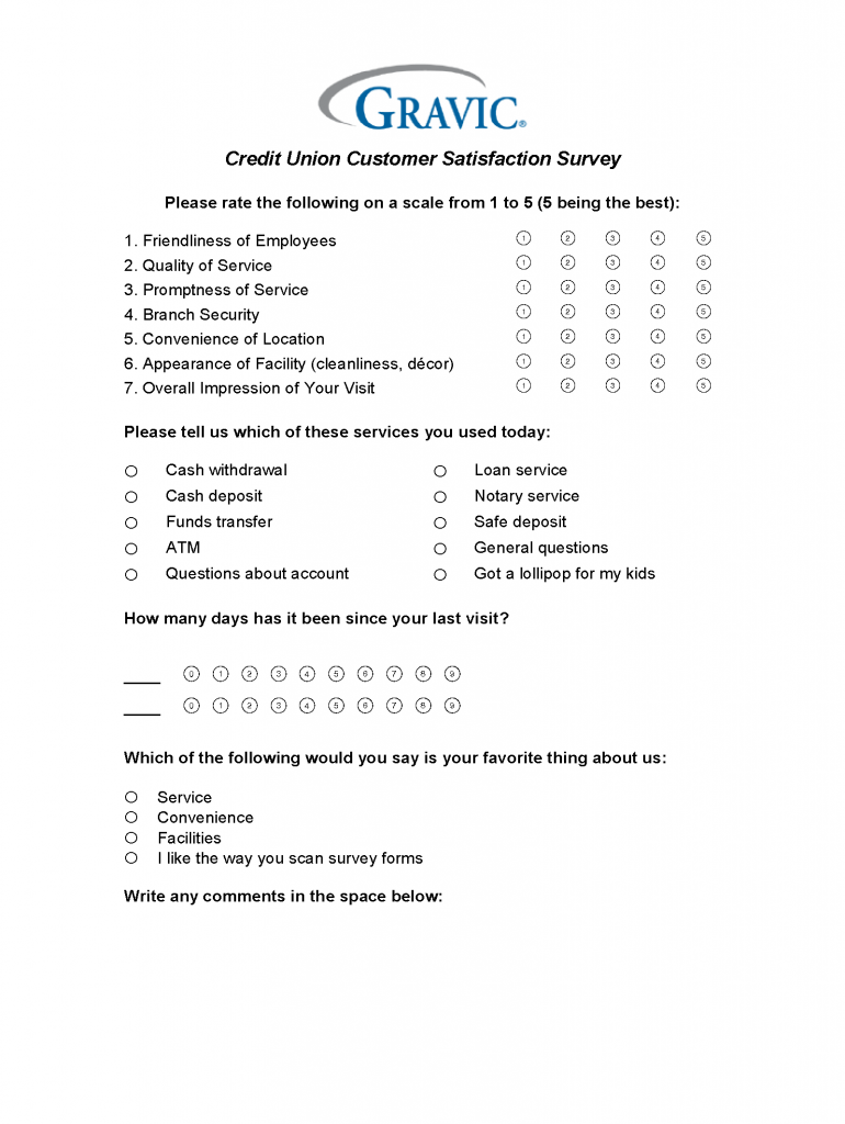 Customer satisfaction survey for Remark Office OMR